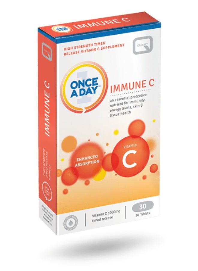 ONCE A DAY IMMUNE C TAB 30'S - Image 1